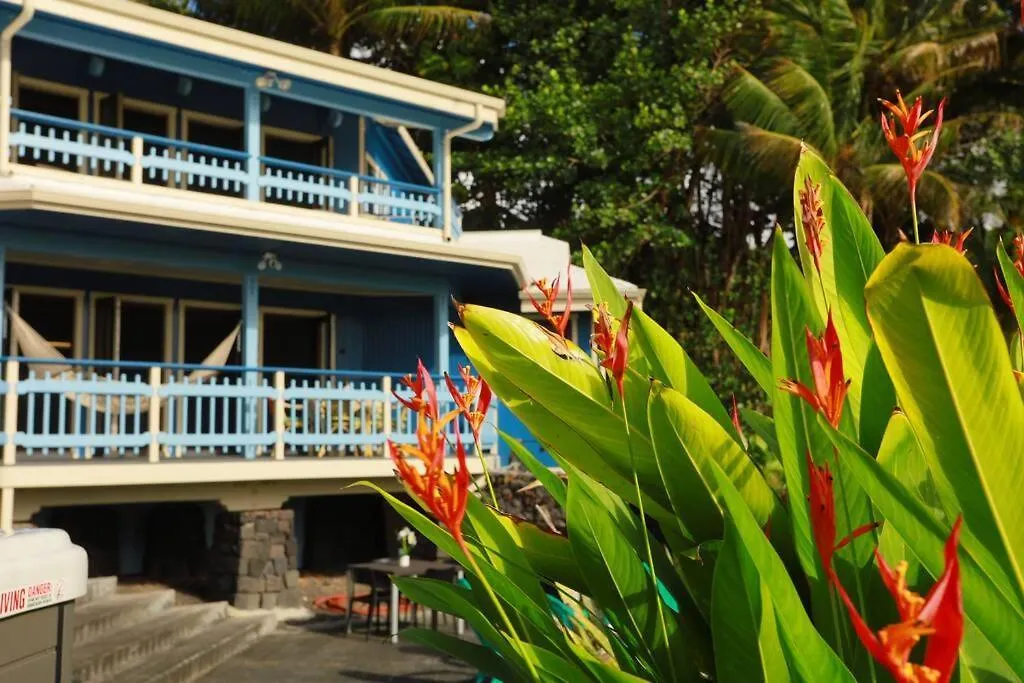 Kehena Black Sand Beach House - Ocean View Swim Spa Pahoa